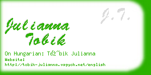 julianna tobik business card